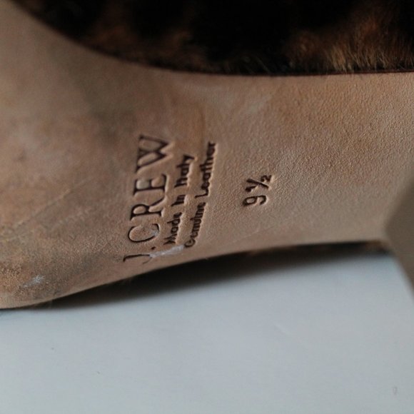 JCrew Collection Etta Calf Hair Pumps Size US 9.5 Hazelnut Leopard - Picture 8 of 10